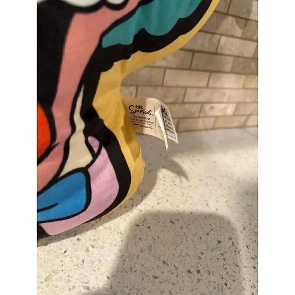 Simpsons Krusty clown Huge pillow plush 20”x16” Universal Studios b3 - Picture 3 of 3